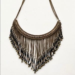 Beaded Watetfall Collar Necklace